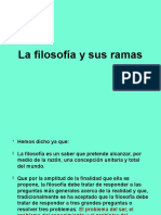 La Filosofía y Sus Ramas