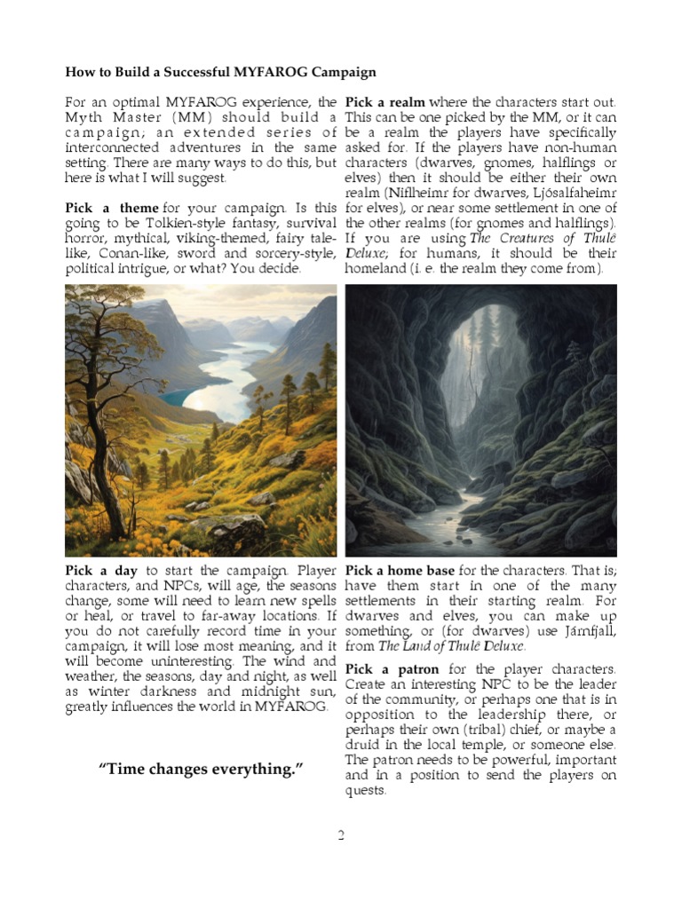 Campaign Building Tips Download Free Pdf Role Playing Games