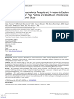 Use of Multiple Correspondence Analysis and K-Means To Explore Associations Between Risk Factors and Likelihood of Colorectal Cancer: Cross-Sectional Study