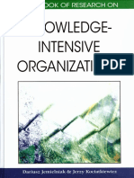 Handbook of Research On Knowledge-Intensive Organizations by Dariusz Jemielniak, Jerzy Kociatkiewicz
