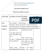 Percentage Profit and Loss Docx 1