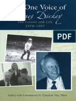 The One Voice of James Dickey - His Letters and Life, 1970-1997