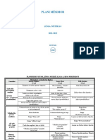 Muzika 6 - Plani Mesimor 2021-2022