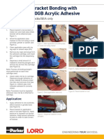 Application Guide Solar Panel Bracket Bonding With LORD 810 20GB Acrylic Adhesive (English A4) India SEA Only AG1025E