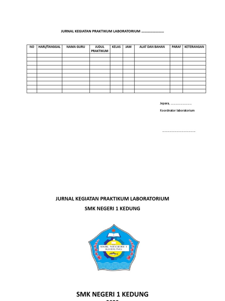Jurnal Praktikum Laboratorium SMK 2023 | PDF