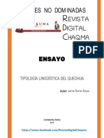 Tipologia Linguistica Del Quechua