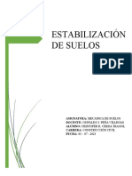 Informe Estabilización Del Suelo