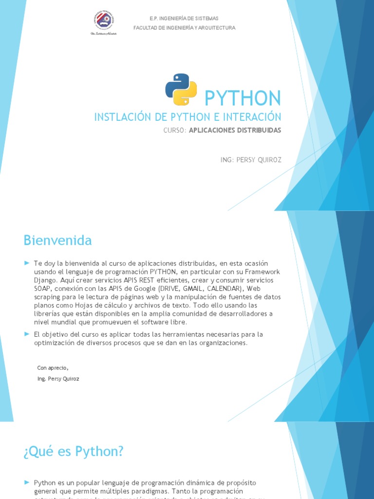 Instalación y Uso de Python en Django | PDF | Python (lenguaje de ...