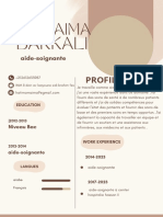 Brown Cream Aesthetic Minimalist Graphic Designer Resume