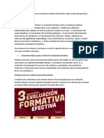 La Evaluación Formativa