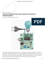 Célula Fotoeléctrica Muy Simple Con Solo 2 Transistores - Inventable