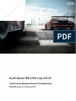 AudiSportR8LMSCup_2019_Tech_Restrictions_PUBLISHED_v1.0_ISSUED12Feb19