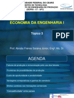 ECONOMIA DA ENGENHARIA I - Tópico 3