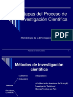 3.8 Etapas Del Proceso de Investigacion Cientifica