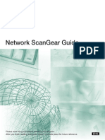 Canon NETWORK - SCANGEAR - GUIDE