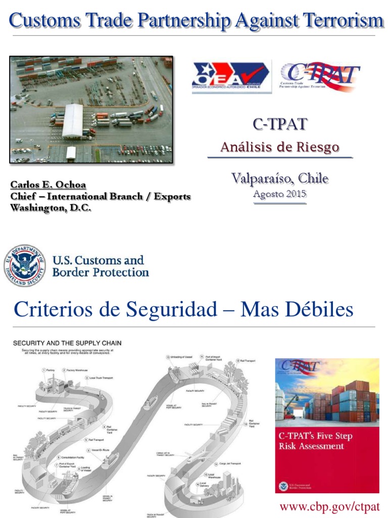 2015 08 04 0945 Analisis De Riesgo Ctpat Cochoa Pdf