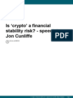Cunliffe - 2021 - Is Crypto' A Financial Stability Risk