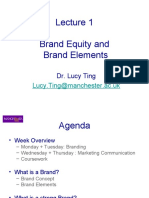Brand Equity and Brand Elements: Lucy - Ting@manchester - Ac.uk