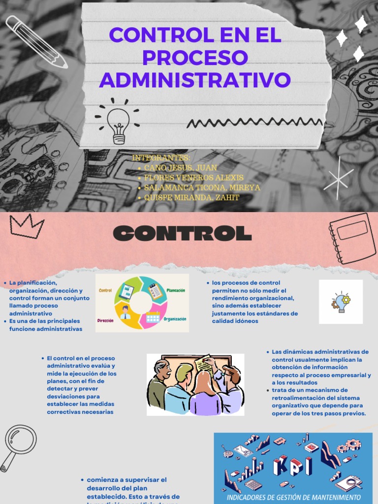 Control en El Proceso Administrativo Tarea | PDF | Planificación ...