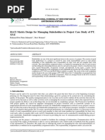 RACI Matrix Design For Managing Stakeholders in PR