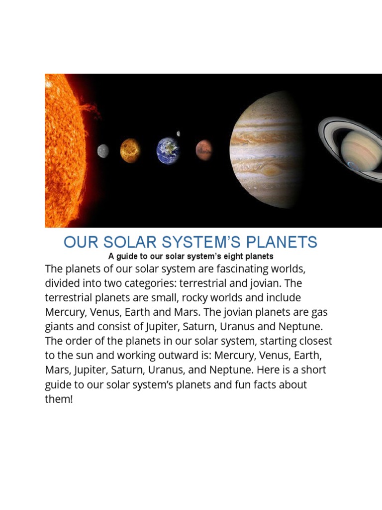 The Solar System | Download Free PDF | Solar System | Planets