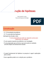 Aula - ERE - Construção de Hipóteses