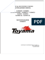 MANUAL DE INSTRUCCIONES GENERADORES DIESEL T3500MV - T3500PS - T6500PS - T6500E - T6500ECP - T6500E3 - T6500T - T6500T3 T6500ECR - T6500TCR - PDF Descargar Libre