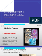 Criminalistica Y Medicina Legal: Docente: Pablo Miranda