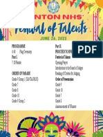 Festival of Talents Program