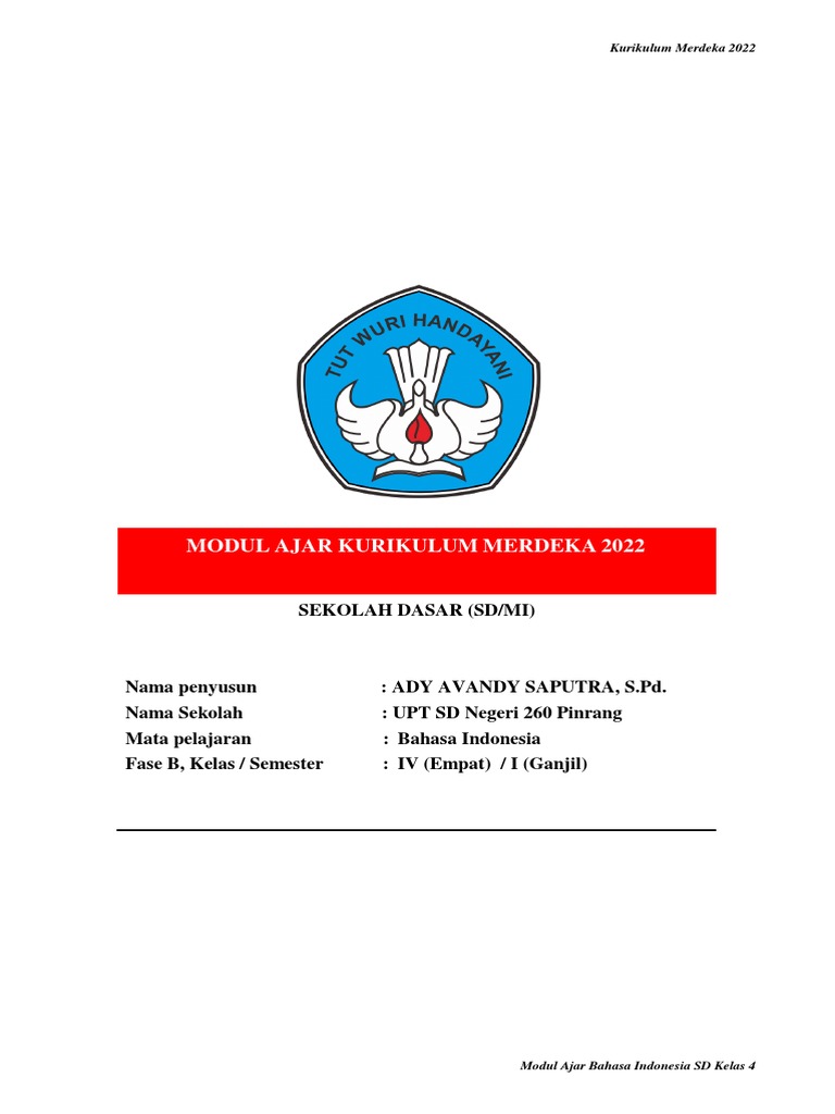 Modul Ajar Kurikulum Merdeka 2022 | PDF