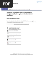 Reliability Assessment and Enhancement of Dangila Distribution System With Distribution Generation