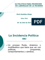 Incidencia Política y Género - María Bastidas