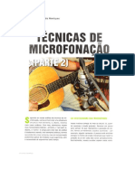 Microfonação de Guitarra, voz e violão