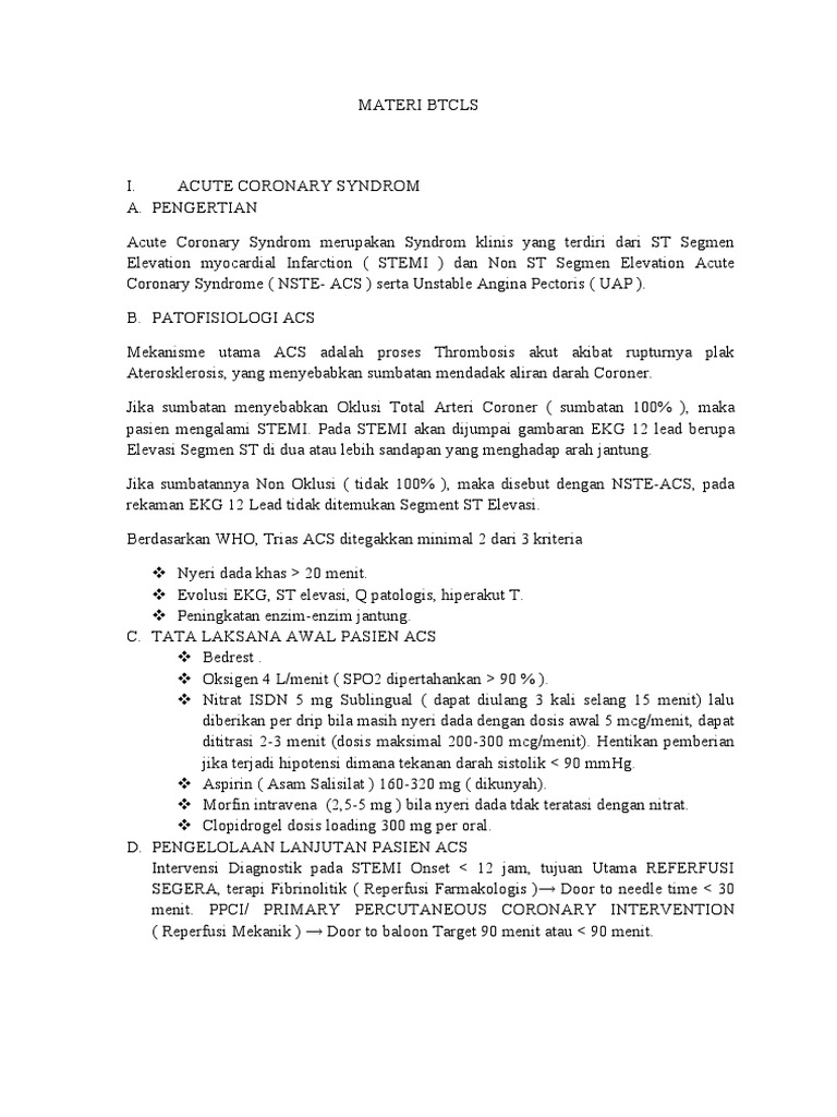 Materi BTCLS PDF