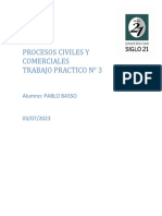 Procesos Civiles y Comerciales - TP 3 - Pablo Basso