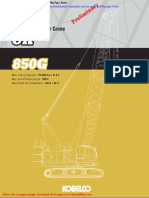 Kobelco Hydraulic Crawler Crane Ck850g Spec Book