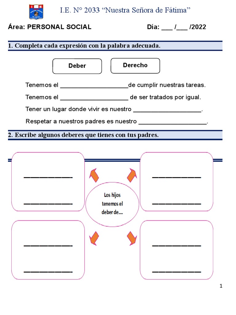 Ficha de Personal Social 20-05 | PDF