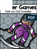 Math and ELA Printables: Winter Games