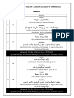 Bacaan Bilal Shalat Tarawih Dan Witir Ramadhan