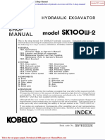 Kobelco Hydraulic Excavator Sk100w 2 Shop Manual