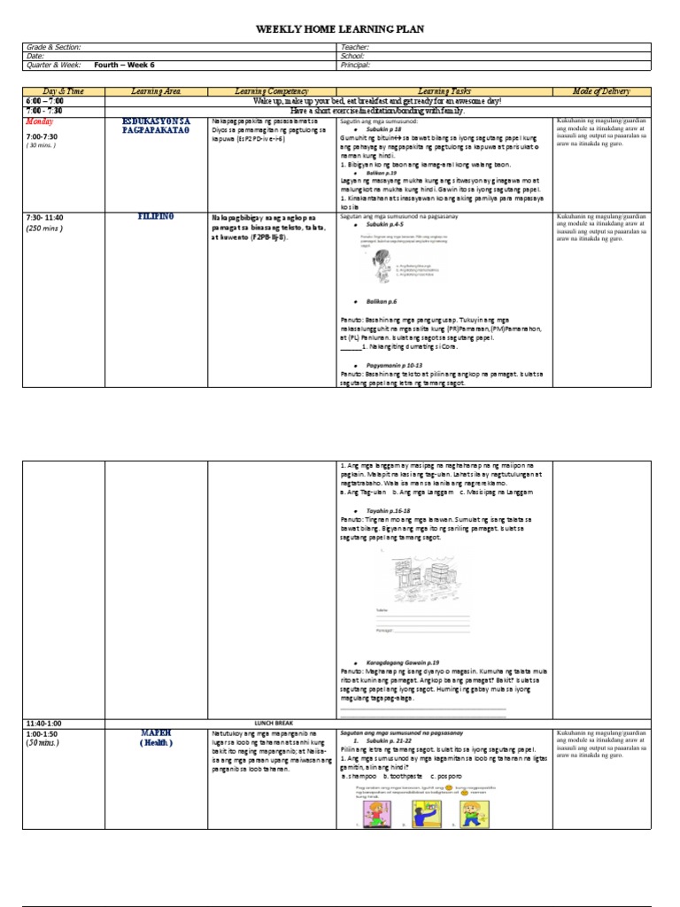 WHLP Q4 Week6 | PDF