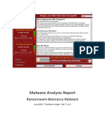 Malware Analysis Report - Ransomware - WannaCRY