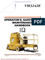 Grove JLG Vm3242e Operatormanual