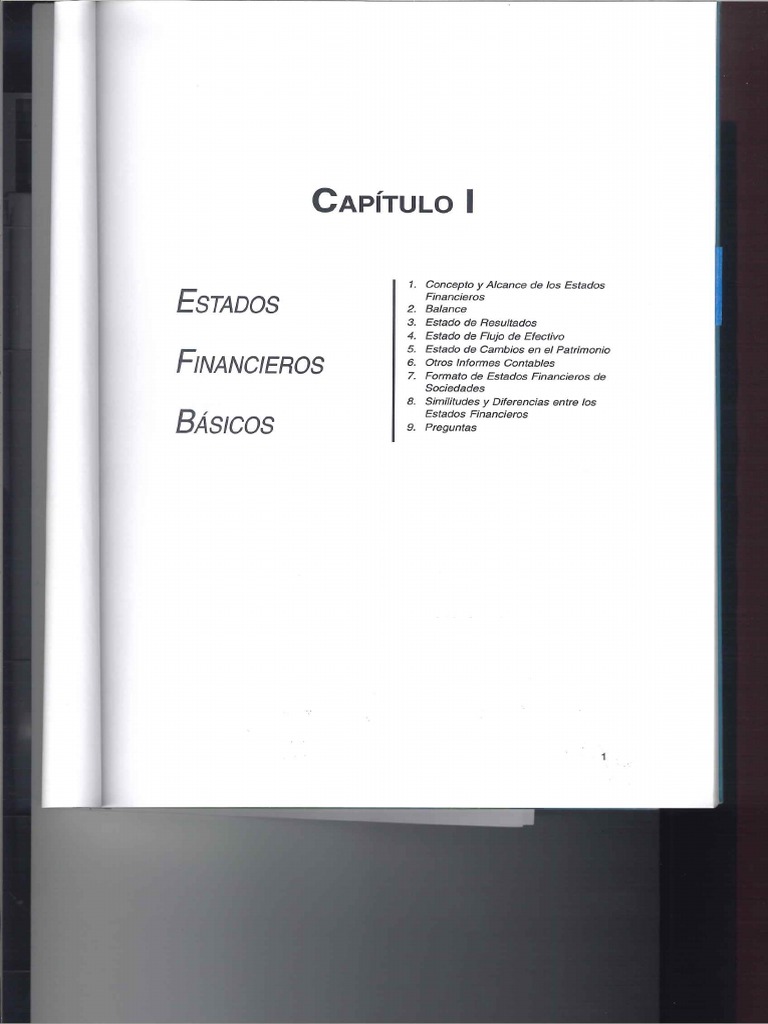 Capitulo 1 Estados Financieros Pdf