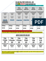 IAMI EK & Oral Prep Course Dates - 2022-23