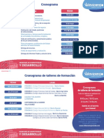 Cronograma de Convocatoria y Talleres 1