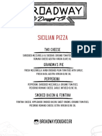 BDC Sicilian Menu
