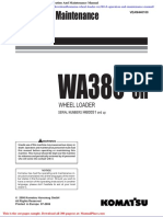 Komatsu Wheel Loader Wa380 6 Operation and Maintenance Manual