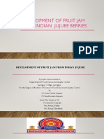 Development of Fruit Jam From Indian Jujube Berries