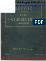 Ford 4 Cylinder Engine 1941 47 Repair Manual